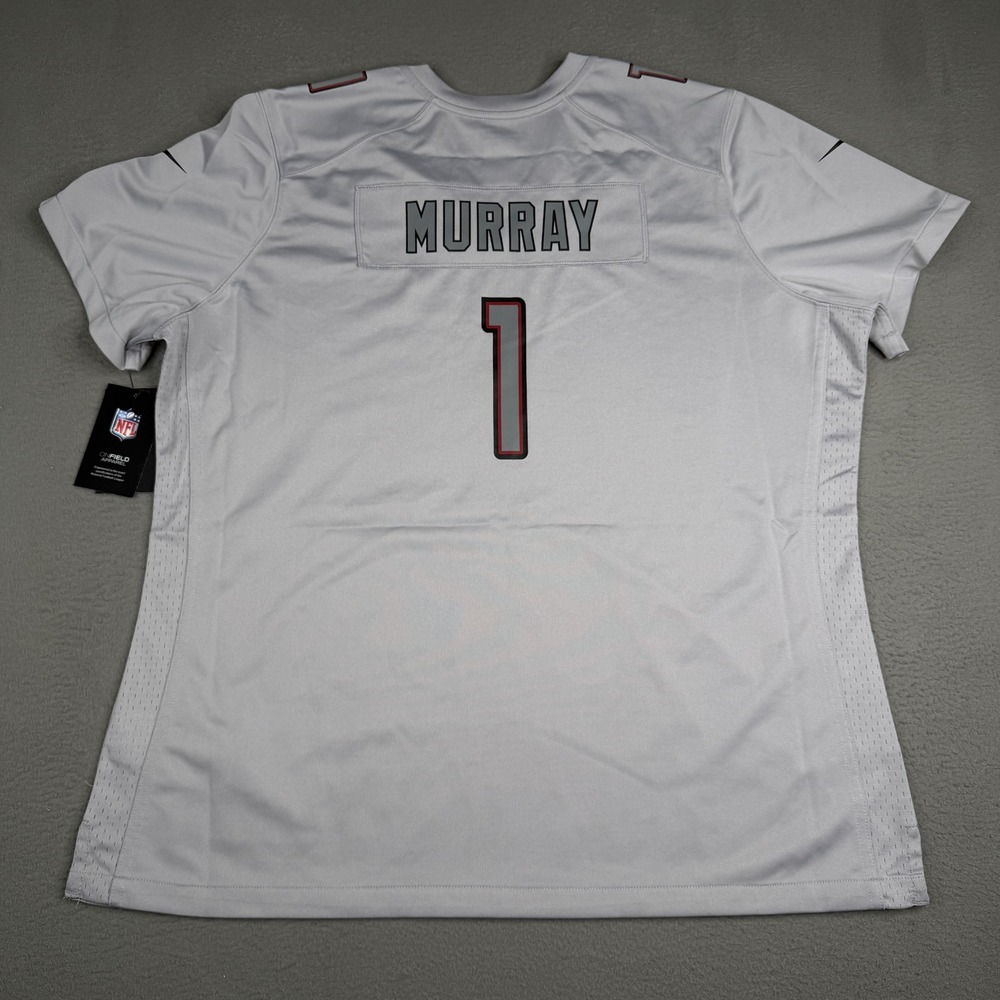 Kyler Murray Jersey Mens XXL Gray Nike On Field Shirt‎ Adult Breathable Football